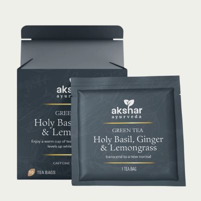 holy basil, ginger & lemongrass green tea 