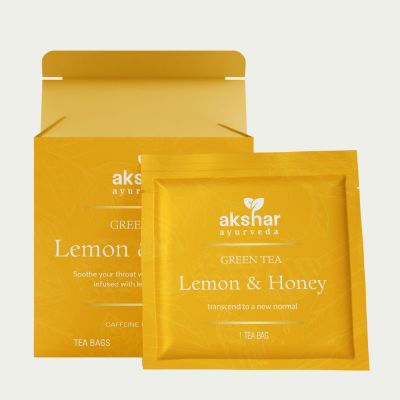 lemon & honey  green tea 