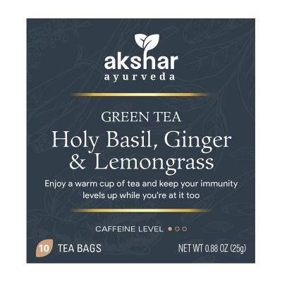 holy basil, ginger & lemongrass green tea 