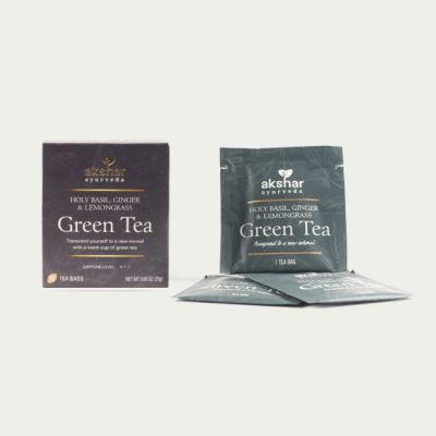 holy basil, ginger & lemongrass green tea 