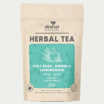 holy basil, ginger & lemongrass herbal tea 