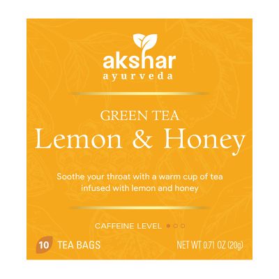 lemon & honey  green tea 