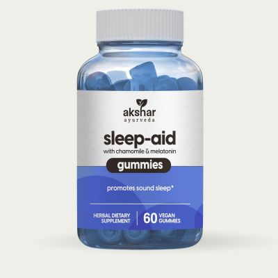 sleep aid with chemomile & melatonin gummies