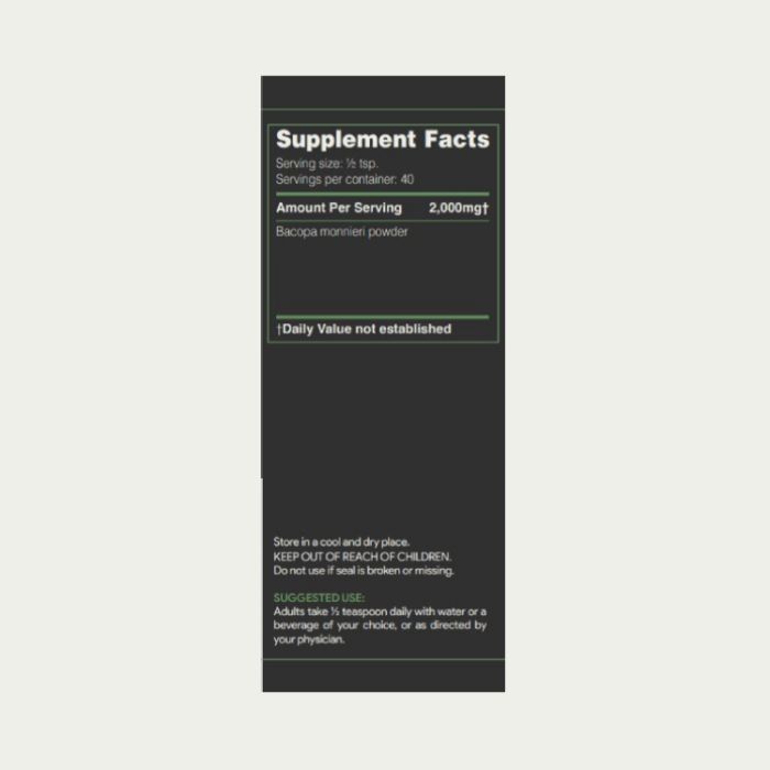 bacopa (brahmi) powder
