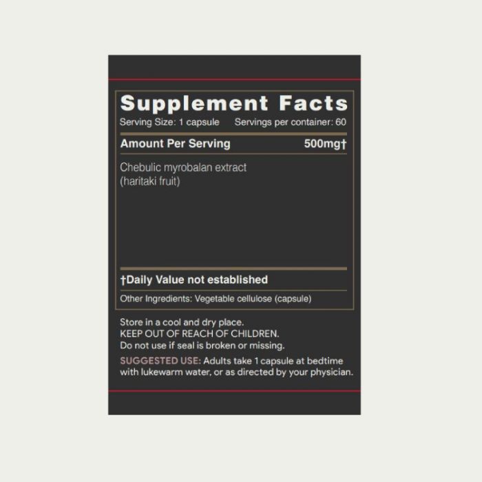 haritaki lax-aid (harde) capsules