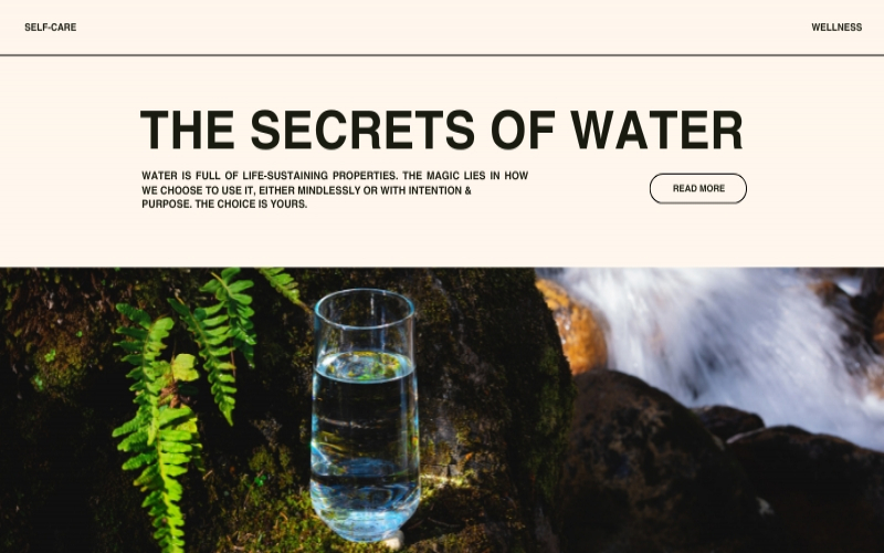 The Secrets of water